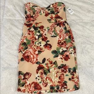 Charlotte Russe Floral strapless dress